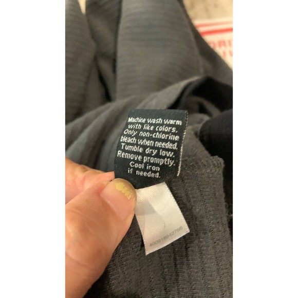 Apt. 9 mens long sleeve sweater shirt size XXL with layered hems gray/black - Picture 7 of 7